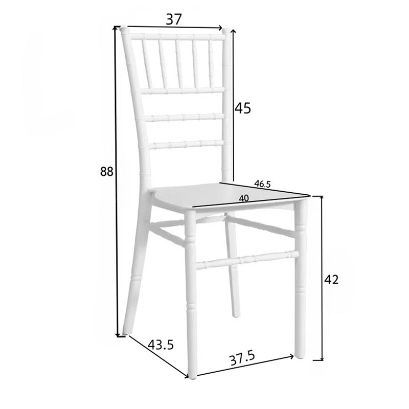 Tiffany стол прозрачен бр. 38.5x46x88см