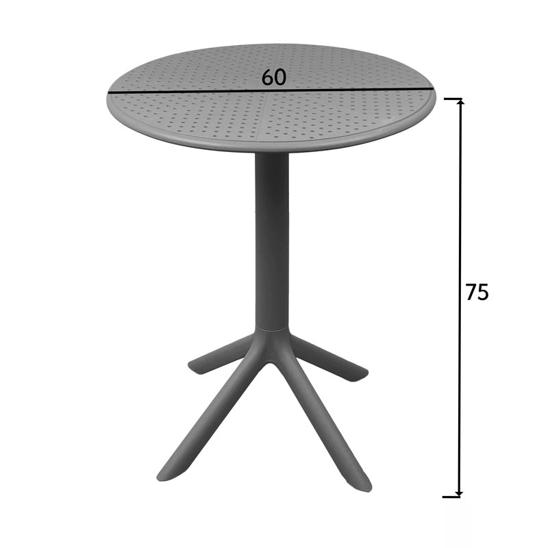 Merkon pp маса в бял нюанс D60x75см
