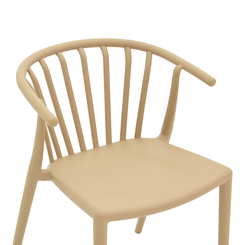 Градински стол Zelma pp фотьойл в цвят светло капучино 55x53x73см