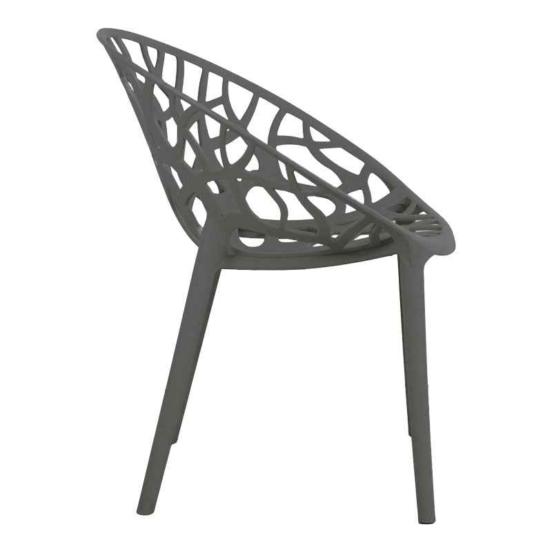 Daren pp фотьойл в цвят антрацит 59x60x79.5cm