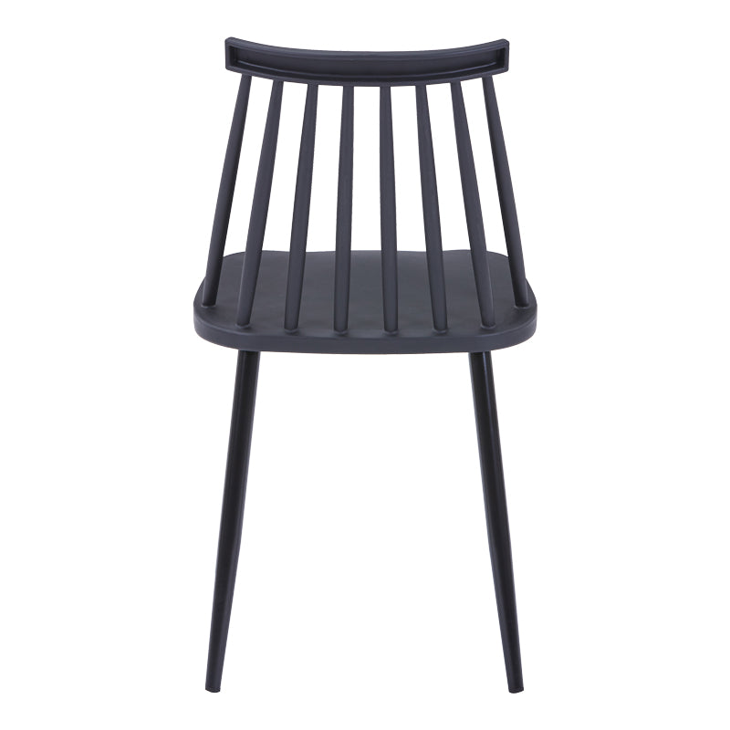 Стол Aurora I pp в черен нюанс-черен метален крак 43x48x79см