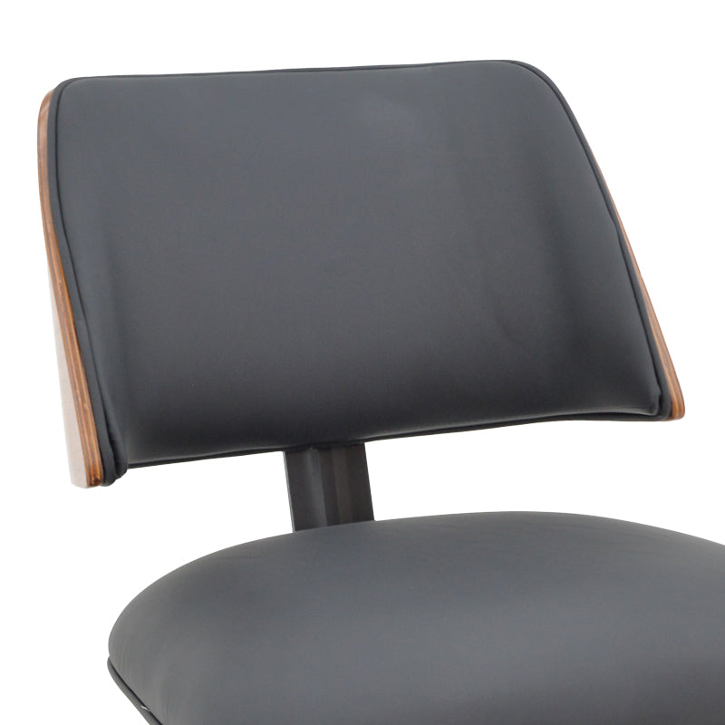 Стол Ubane черен пу-орех метални крака 53x62.5x85см