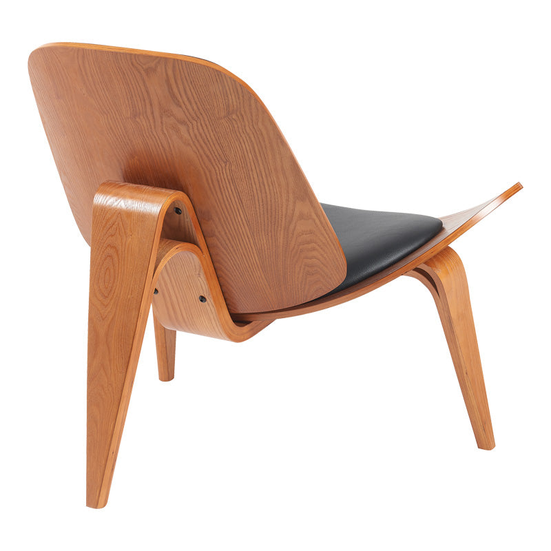 Фотьойл Vilma pu черен/цват орех 90x76.5x74.5cm