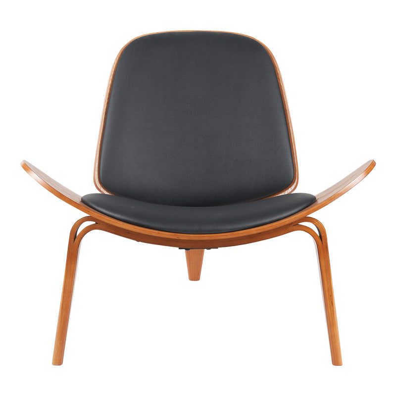 Фотьойл Vilma pu черен/цват орех 90x76.5x74.5cm