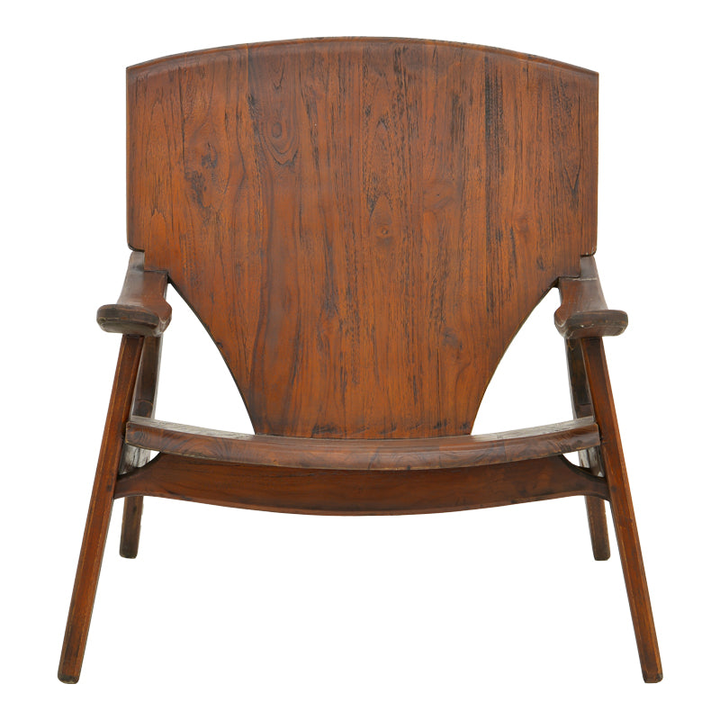 Фотьойл Brazin тъмно кафяво тиково дърво 72x71x77см