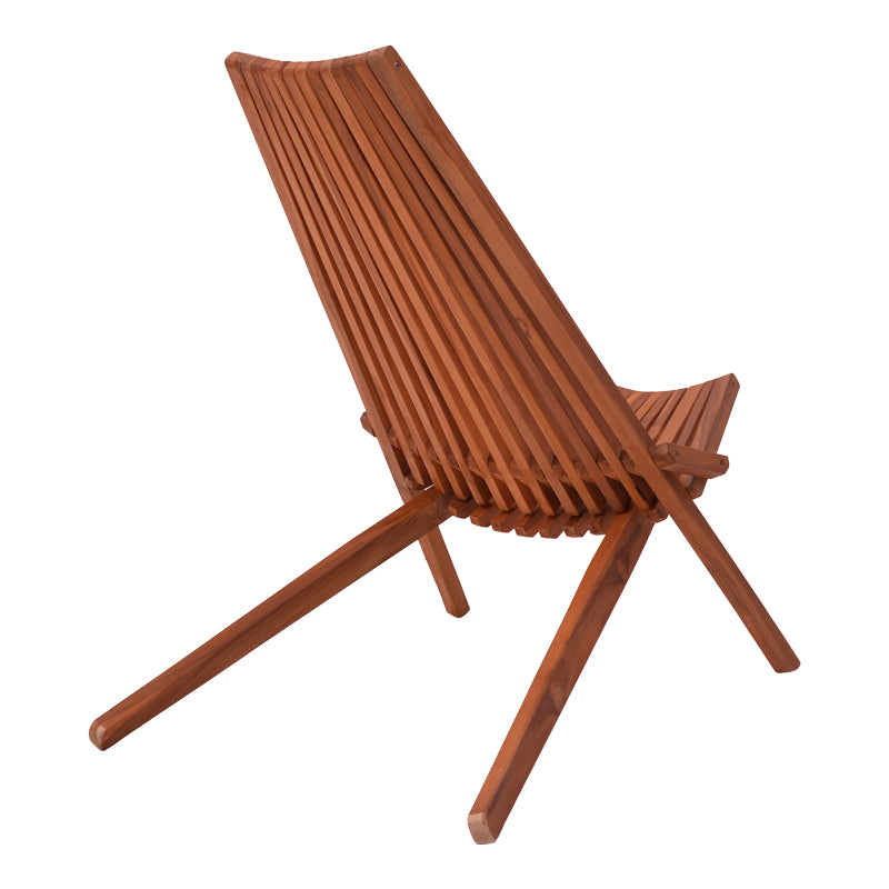 Шезлонг сгъваем Phoenox естествено тиково дърво 101x63x80см