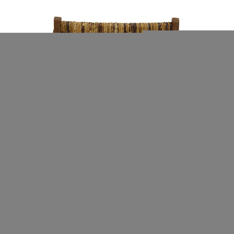 Фотьойл Refane естествено тиково дърво-слама 55x60x85см