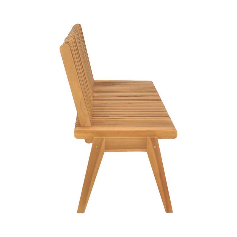 Диван-пейка Jey тиково дърво в естествен нюанс 120x57.5x80см