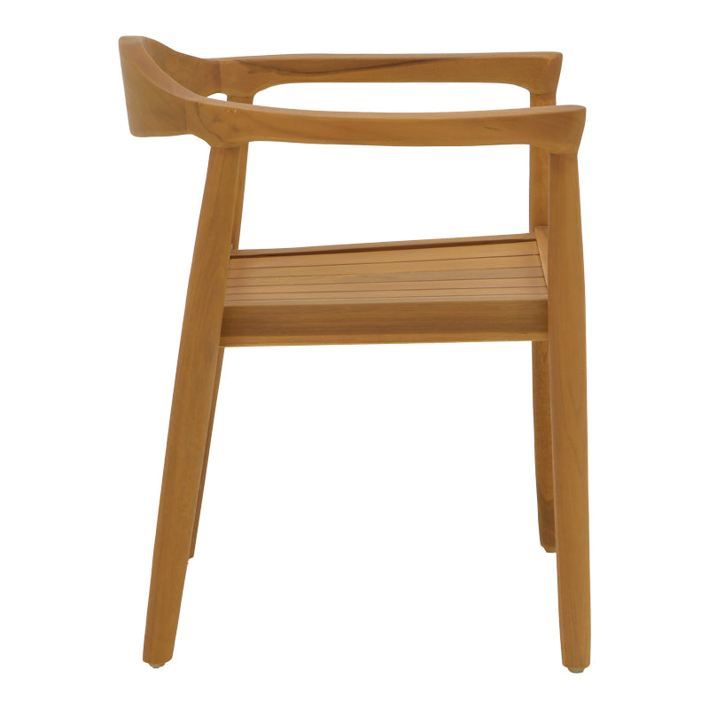 Трапезен комплект 7 бр Ganny-Pino тиково дърво в естествен нюанс с маса 180/240x100x75см