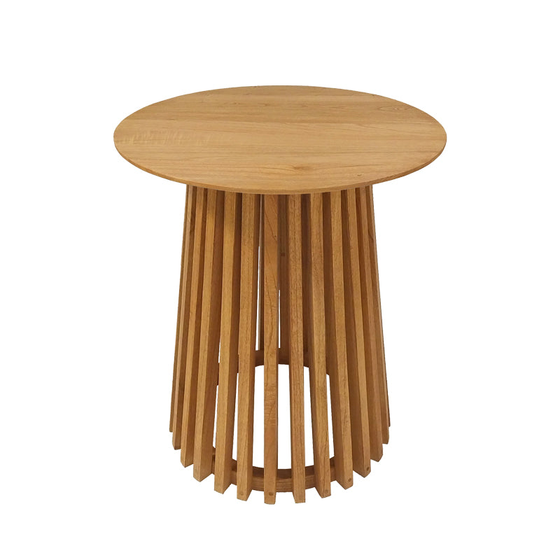 Дървена бар маса Kenda mindi в естествен нюанс D60x90см