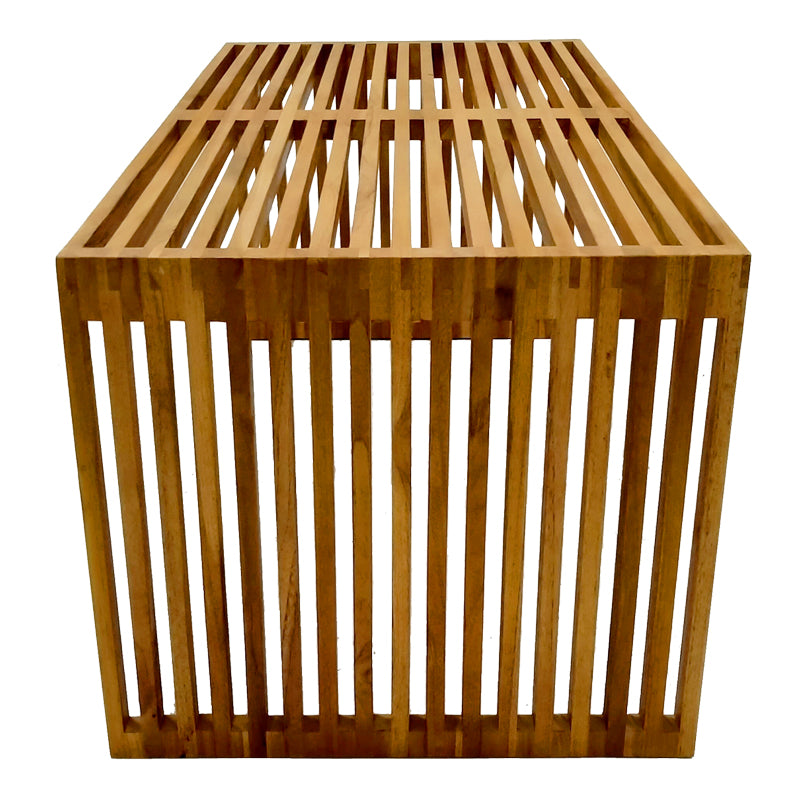 Маса Marlin тиково дърво в естествен нюанс 100x50x45см