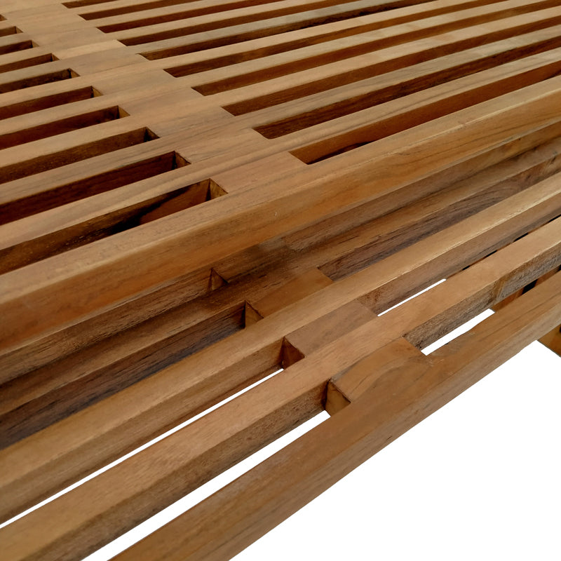 Комплект маса Tinnie от 2 тиково дърво в естествен нюанс