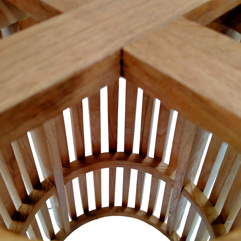 Основа за бар маса за вътрешна употреба Galy mindi wood в естествен нюанс D60x90cm