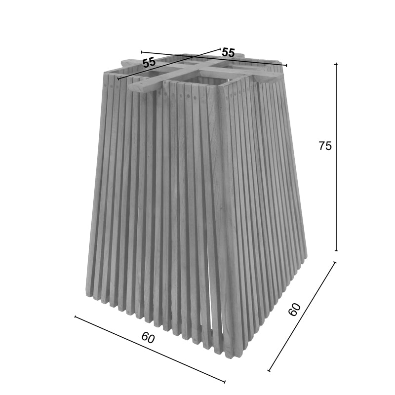 Основа за маса Darius mindi естествен нюанс 60x60x75cm