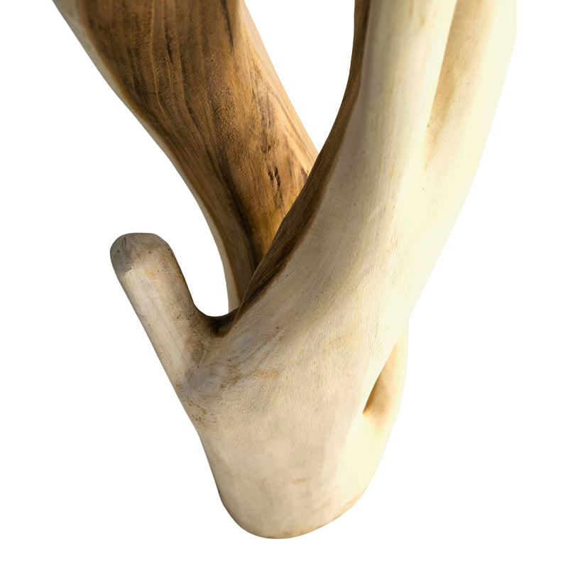 Закачалка за палта joint от сурова дървесина в естествен цвят 30x30x200см