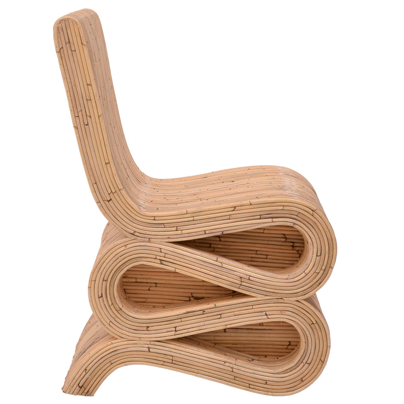 Кресло Favorsy ратан в естествен цвят 65x52x90см