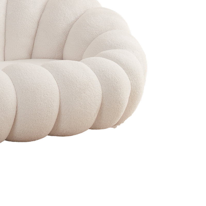 Диван Margaritine бял плат букле 180x100x67см