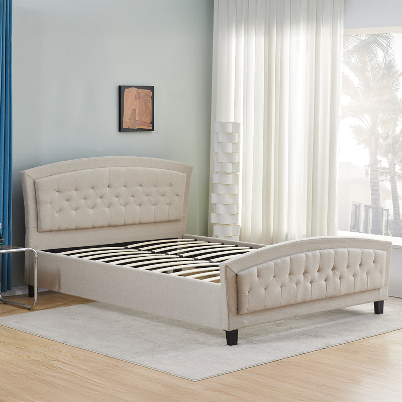 Двойно легло Camaro дамаска в бежов цвят 160х200см