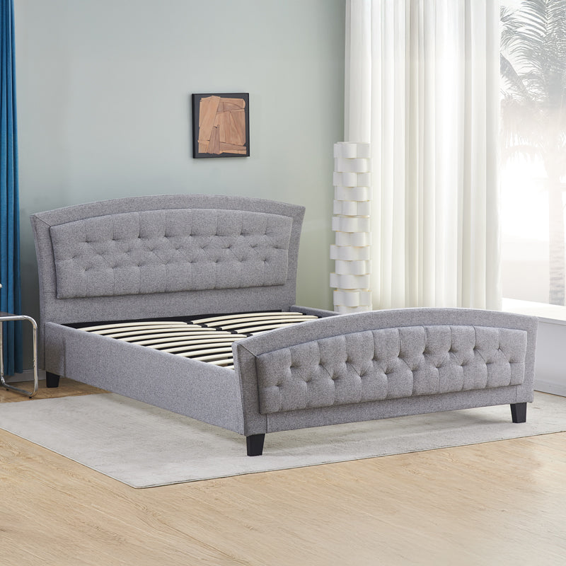 Двойно легло Camaro плат в сив цвят 160х200см