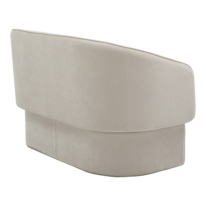 Двуместен диван Playmob бежов плат 128x65x79см