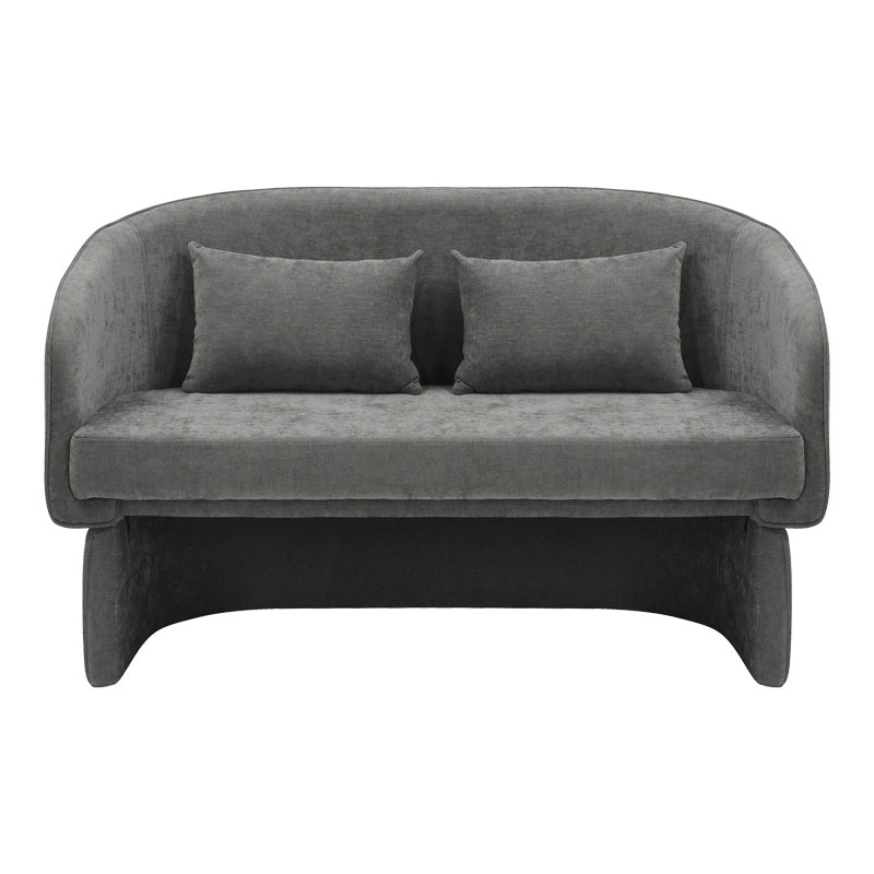 Двуместен диван Playmob сив плат 128x65x79см