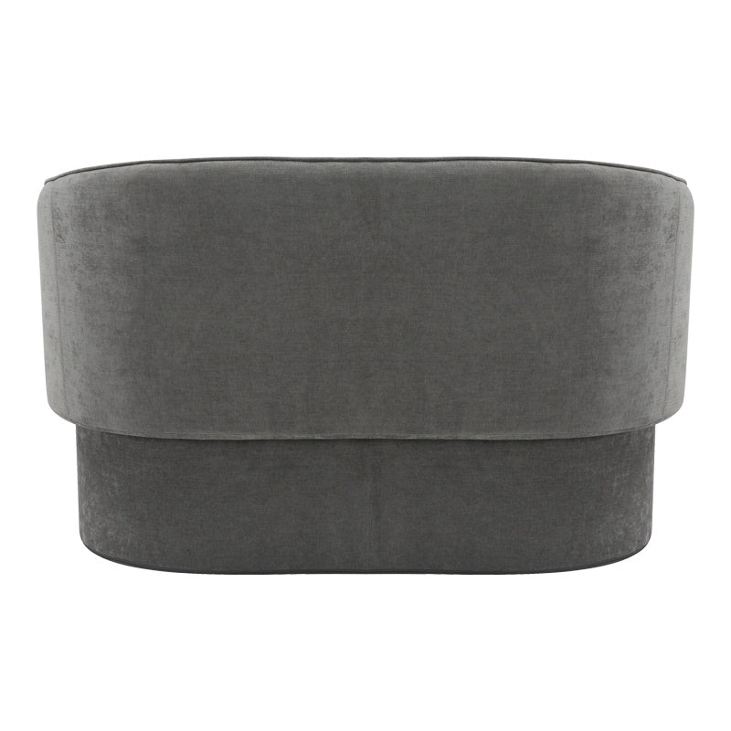 Двуместен диван Playmob сив плат 128x65x79см