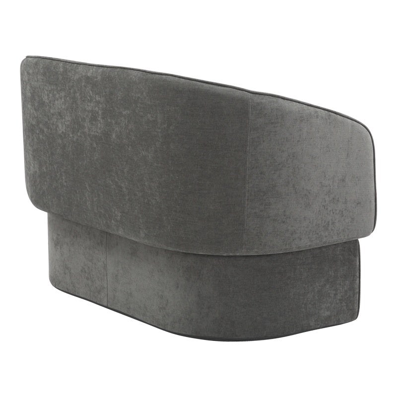 Двуместен диван Playmob сив плат 128x65x79см