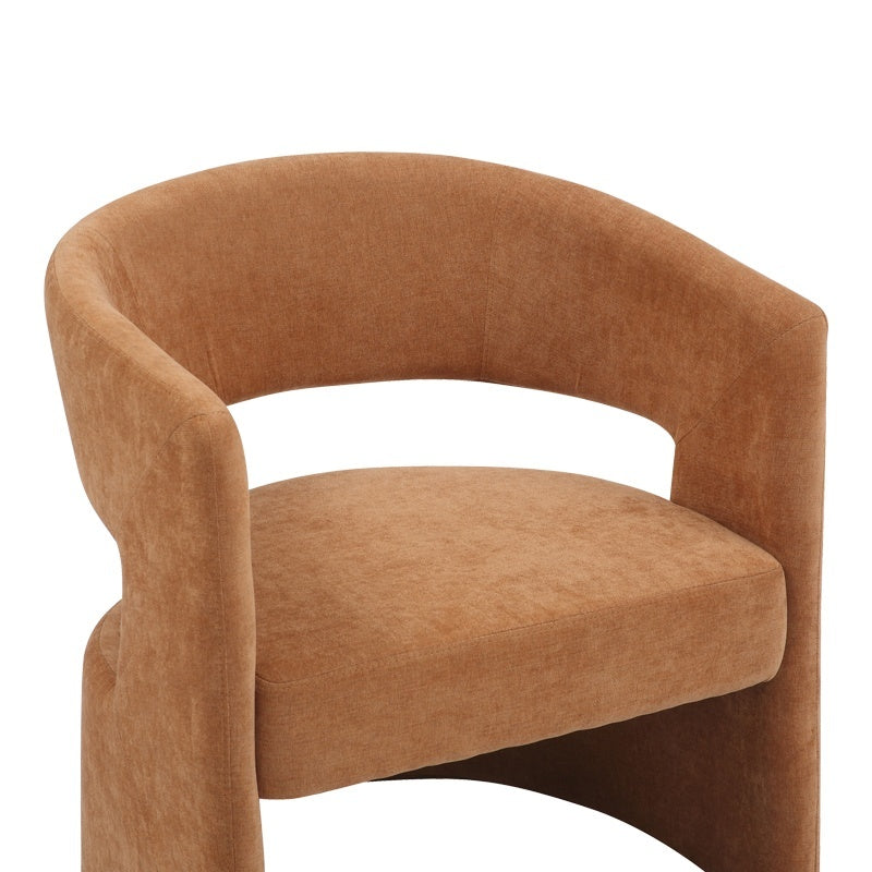 Фотьойл Leicy плат в кафяв нюанс 69x63x76.5см