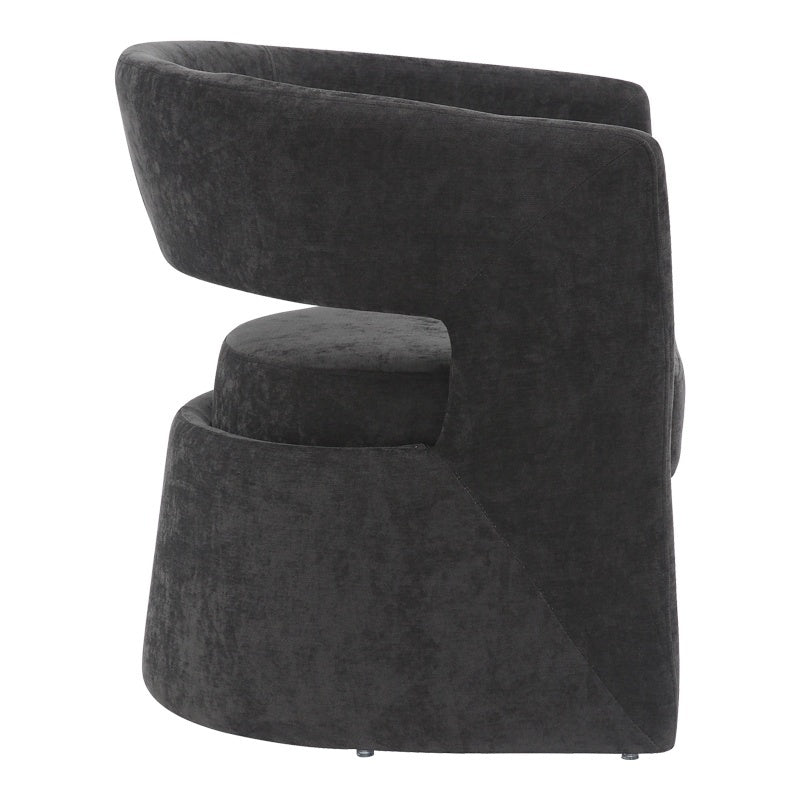 Фотьойл Leicy плат в черен нюанс 69x63x76.5см