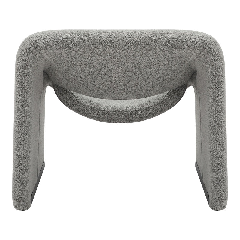 Фотьойл Clous плат букле в светлосив нюанс 86x77x73.5cm