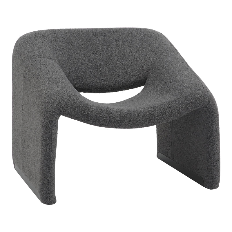 Фотьойл Clous плат букле в цвят въглен 86x77x73.5cm