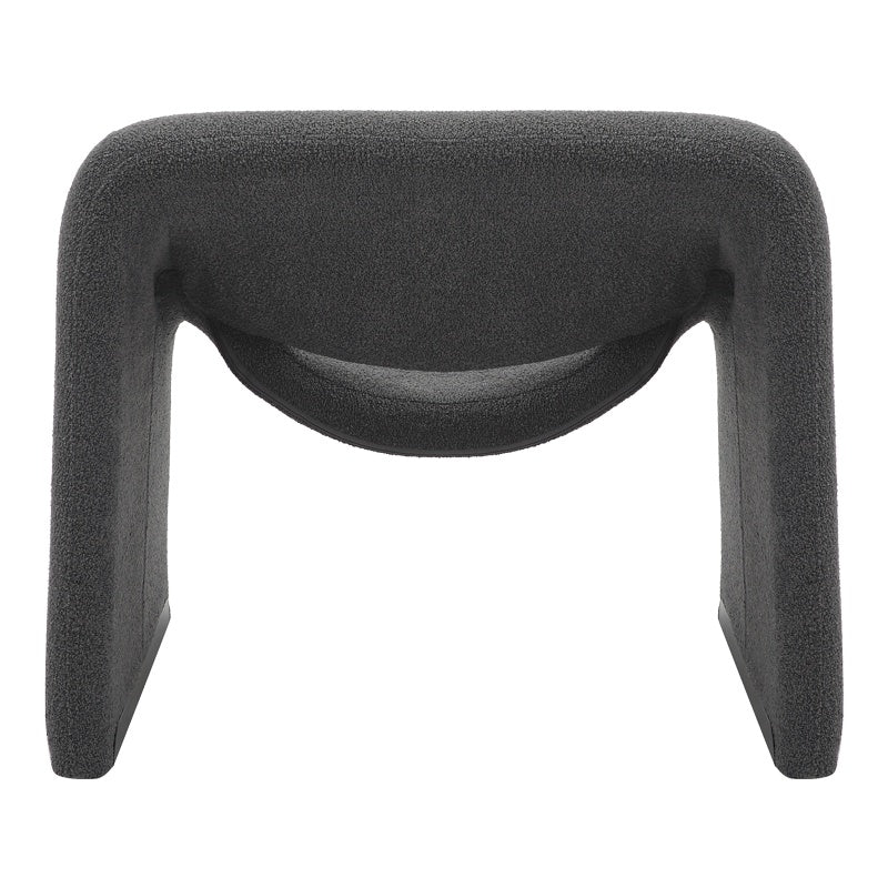 Фотьойл Clous плат букле в цвят въглен 86x77x73.5cm