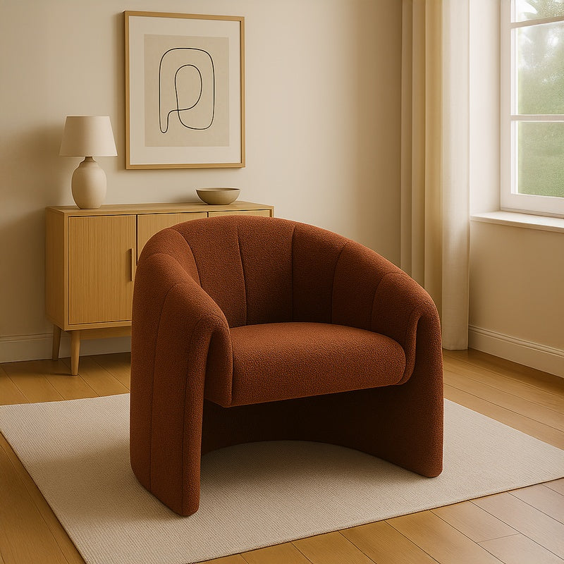 Фотьойл Fassy плат букле в керемиден нюанс 80x66x80см