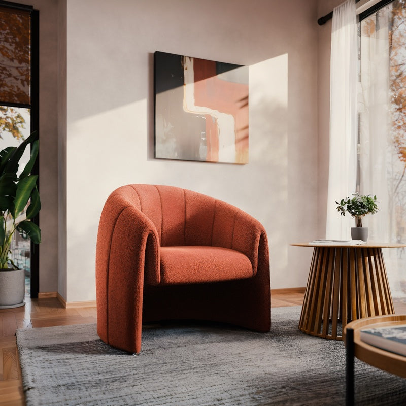 Фотьойл Fassy плат букле в керемиден нюанс 80x66x80см