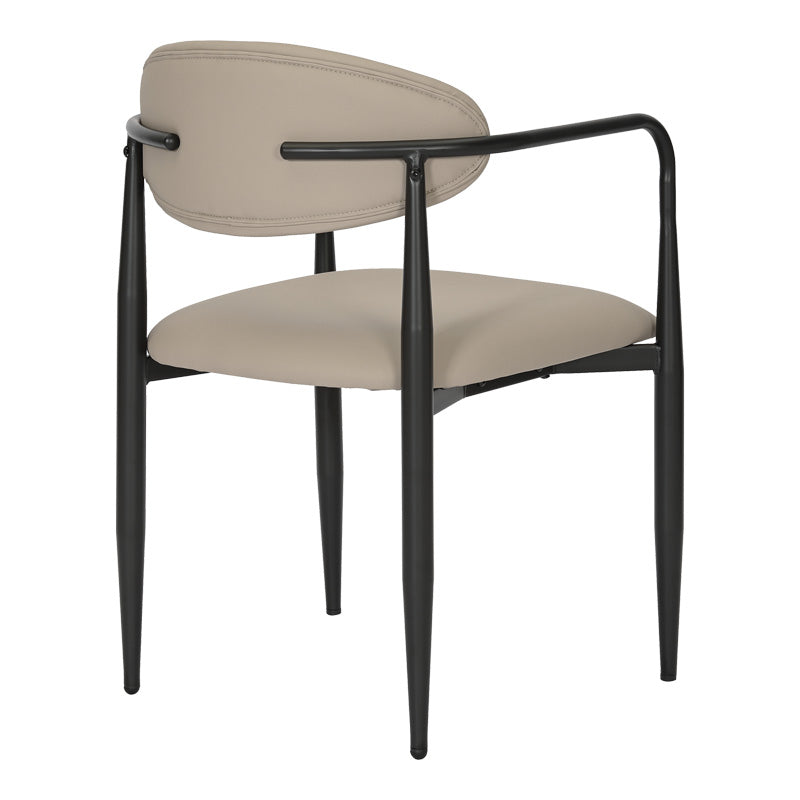 Трапезен стол Kalone сиво-бежов цвят 56x55x78см