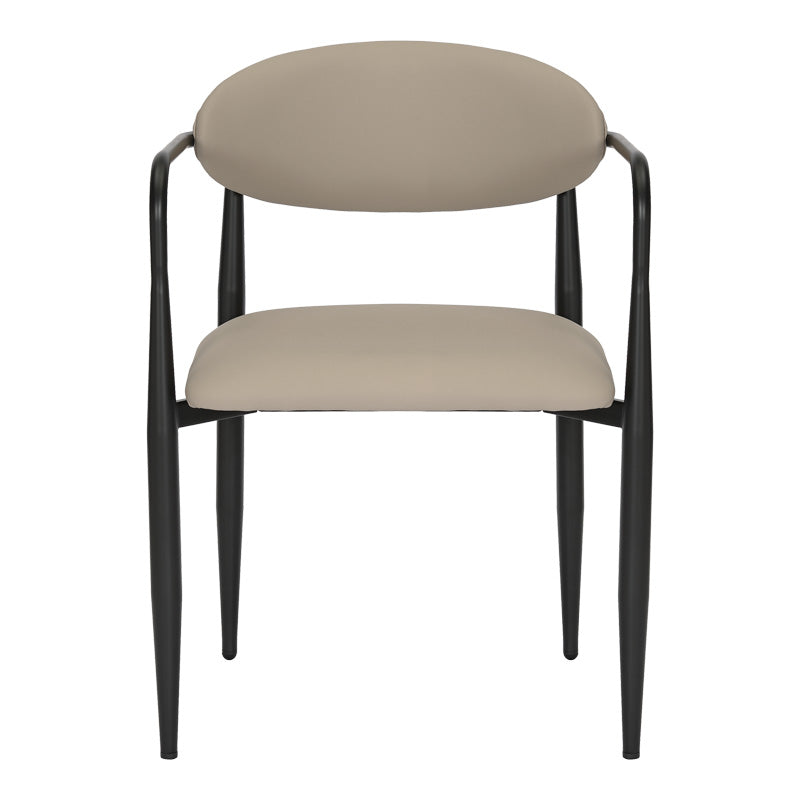 Трапезен стол Kalone сиво-бежов цвят 56x55x78см