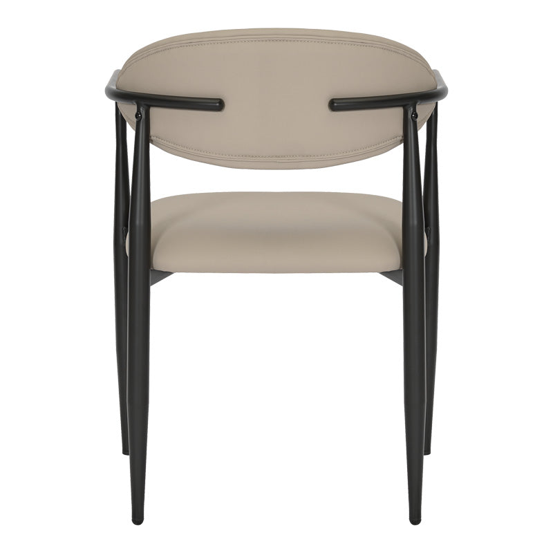 Трапезен стол Kalone сиво-бежов цвят 56x55x78см