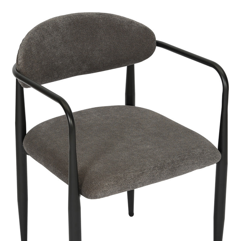 Трапезен стол Kalone цвят антрацит 56x55x78см