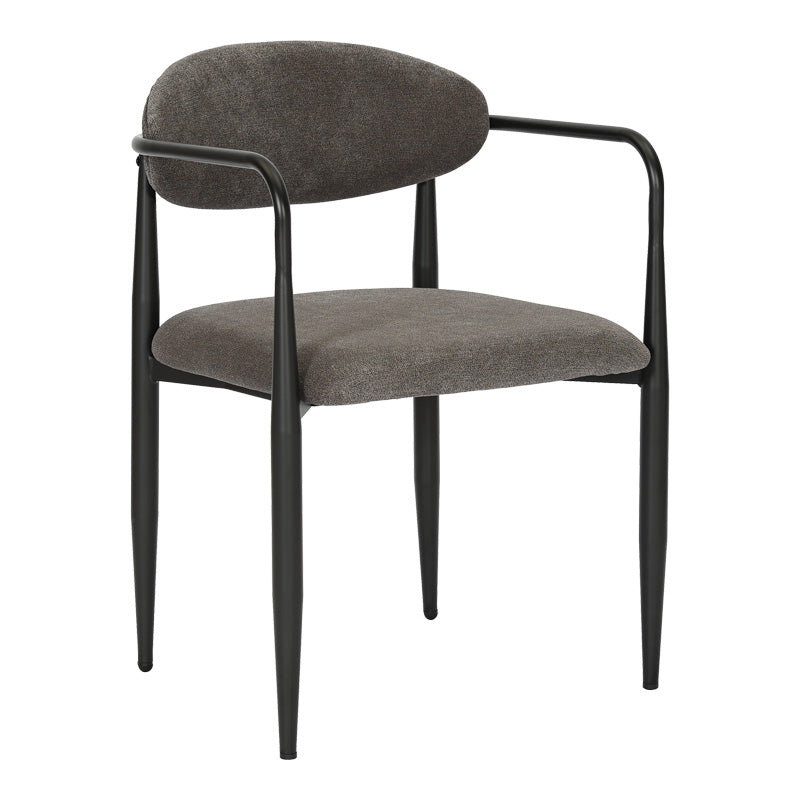 Трапезен стол  Kalone  цвят антрацит 56x55x78см