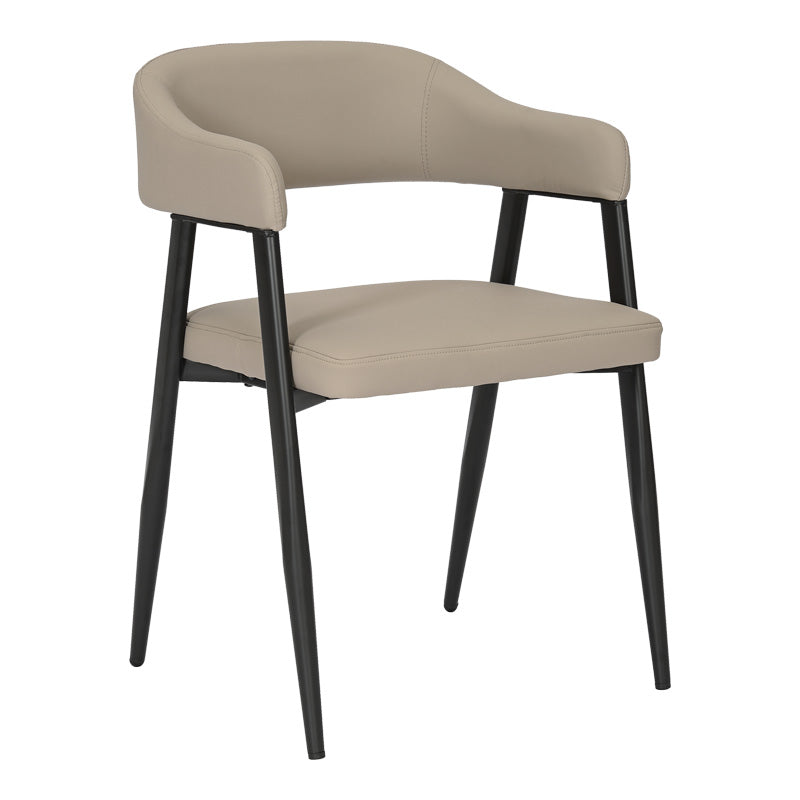 Трапезен стол  Sezan  сиво-бежов цвят 56x55x78см