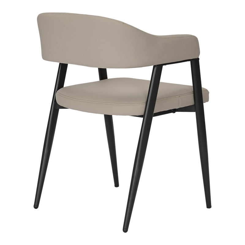 Трапезен стол Sezan сиво-бежов цвят 56x55x78см