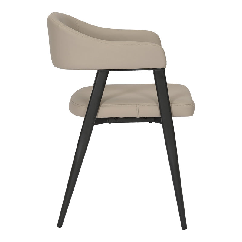 Трапезен стол Sezan сиво-бежов цвят 56x55x78см