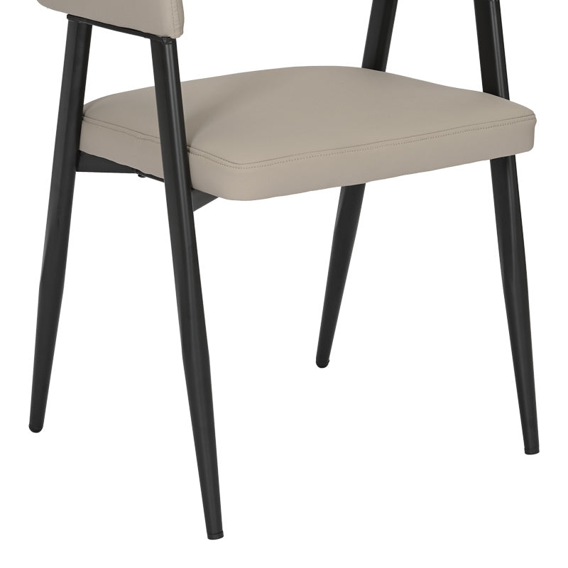 Трапезен стол Sezan сиво-бежов цвят 56x55x78см