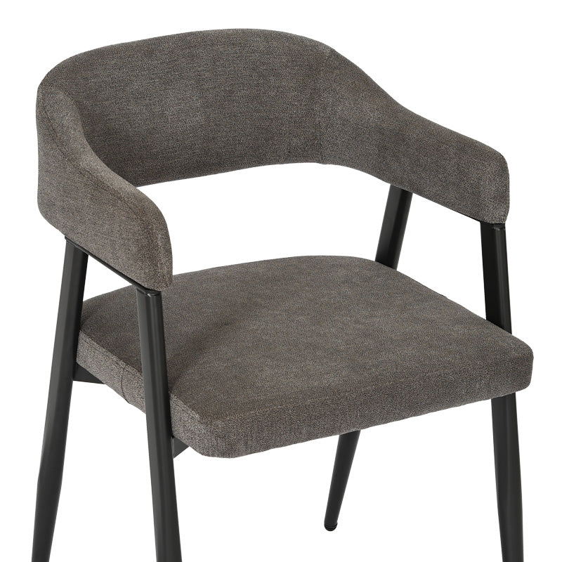 Трапезен стол Sezan цвят антрацит 56x55x78см