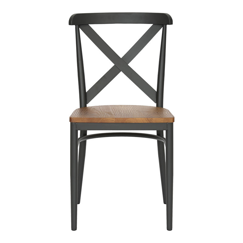 Стол Ferona тъмно сив-естествен цвят 52.5x44.5x84см