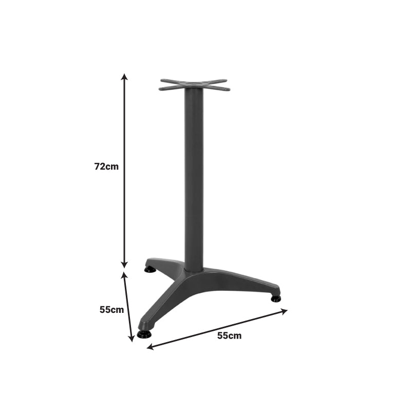Метална основа за маса Oiseau в черен нюанс 55x55x72см