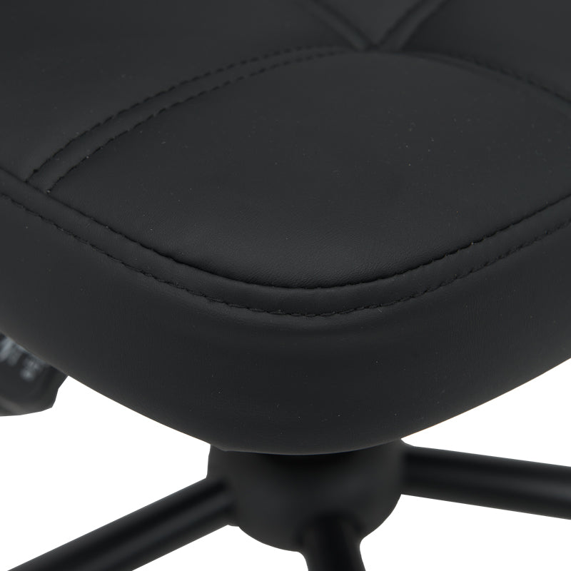 Офис стол Sedia pu черен 50x50x75-85см