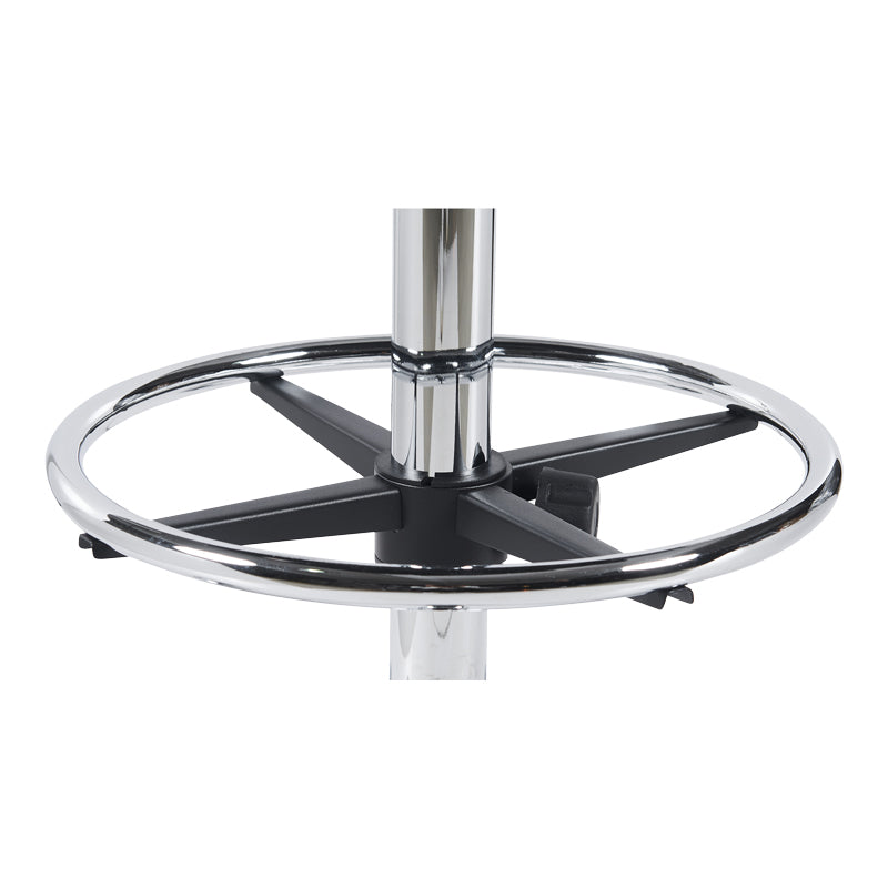 Офис стол Icina ι pu на колелца в черен цвят 58x54x102-123см