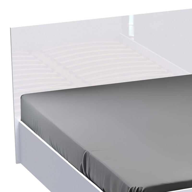 Двойно легло Afina в бял цвят 160x200см