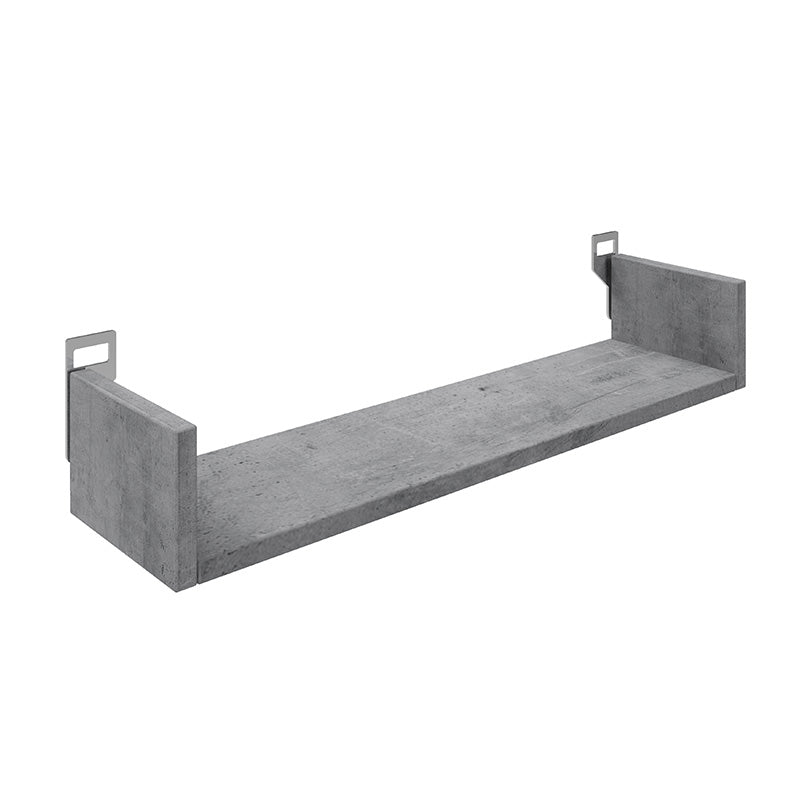 Стенен рафт Derva циментово-сив цвят 60x15x10см